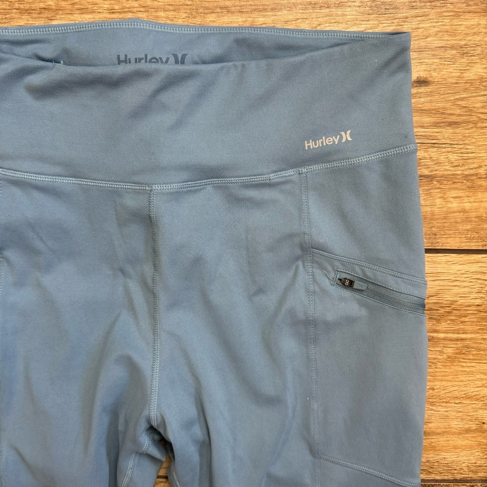 Hurley Women Leggings Size XL Blue Extra Large POCKETS! - Picture 10 of 11